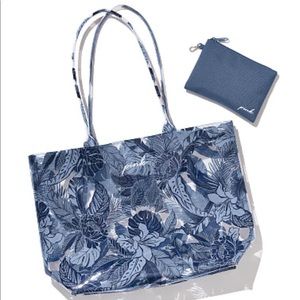 Pink Victoria’s Secret Transparent Multi Purpose PVC Tote Bag NWT